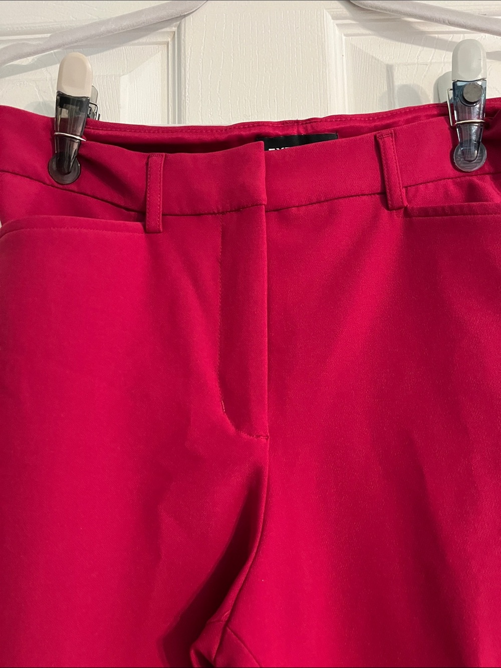 Women's Express Magenta Stretch Front-Slit Pants - Picture 2 of 6